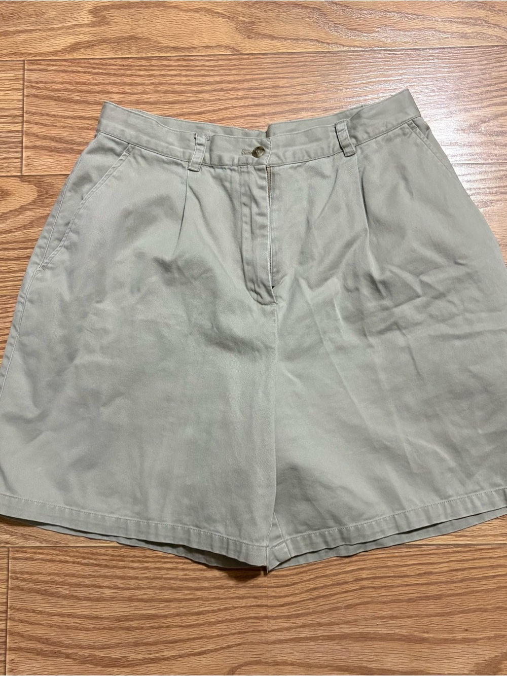 Lauren Ralph Lauren Khaki Chino Cotton Shorts Women’s Tan 14 Vintage